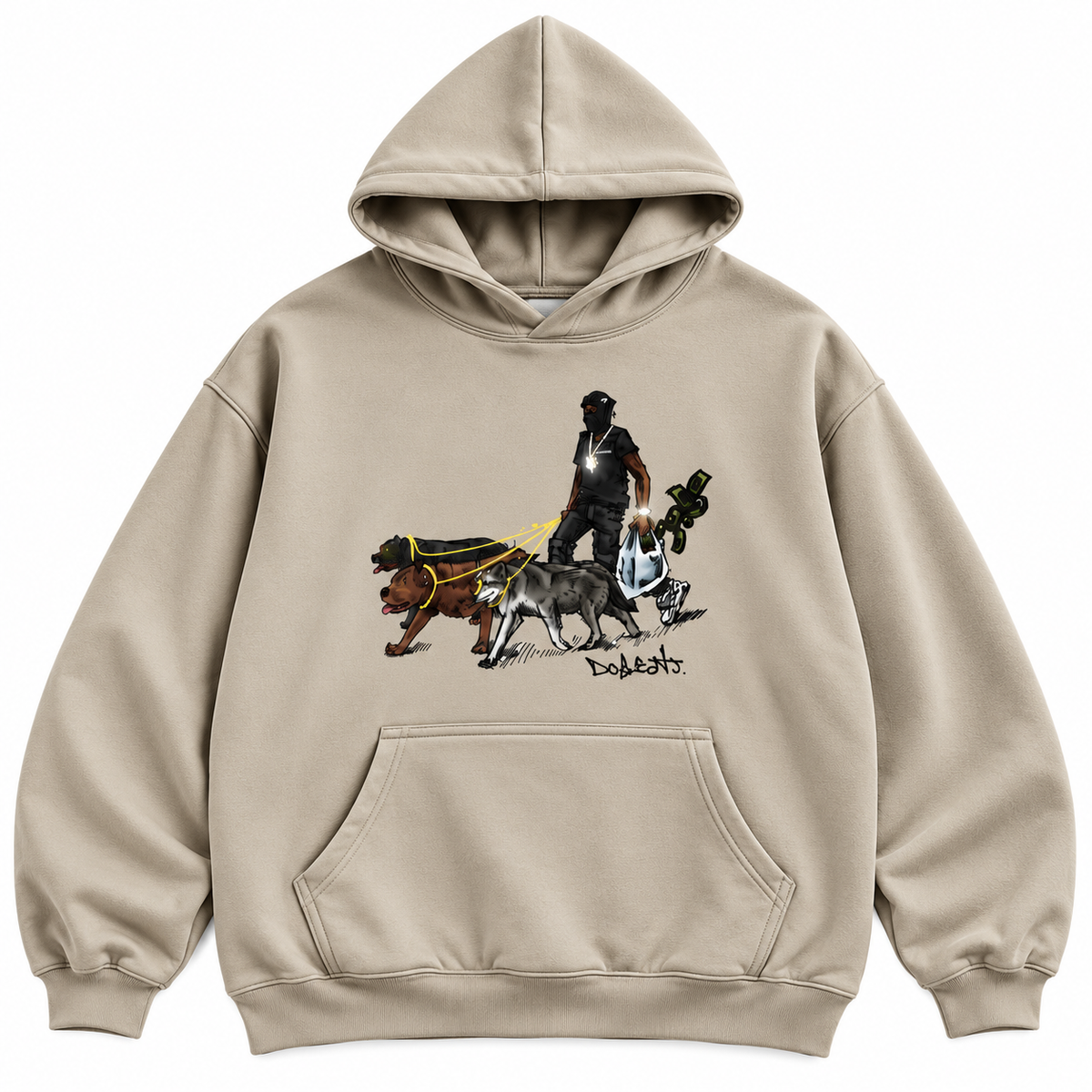 Boxy Gather-Hem Hoodie