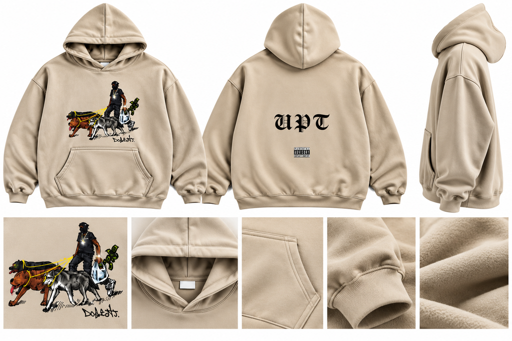 Boxy Gather-Hem Hoodie